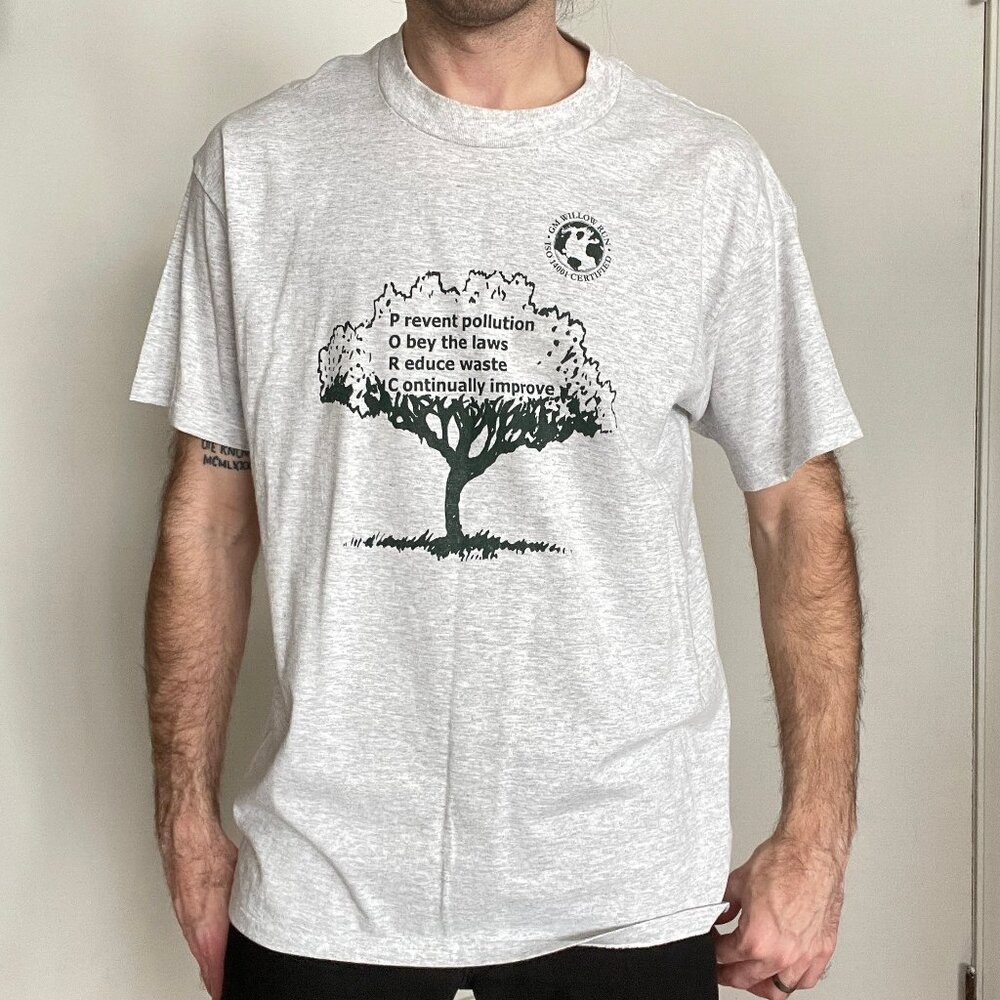 VTG 90s GM General Motors Willow Run Single Stitch T Shirt XL USA Platinum Plus